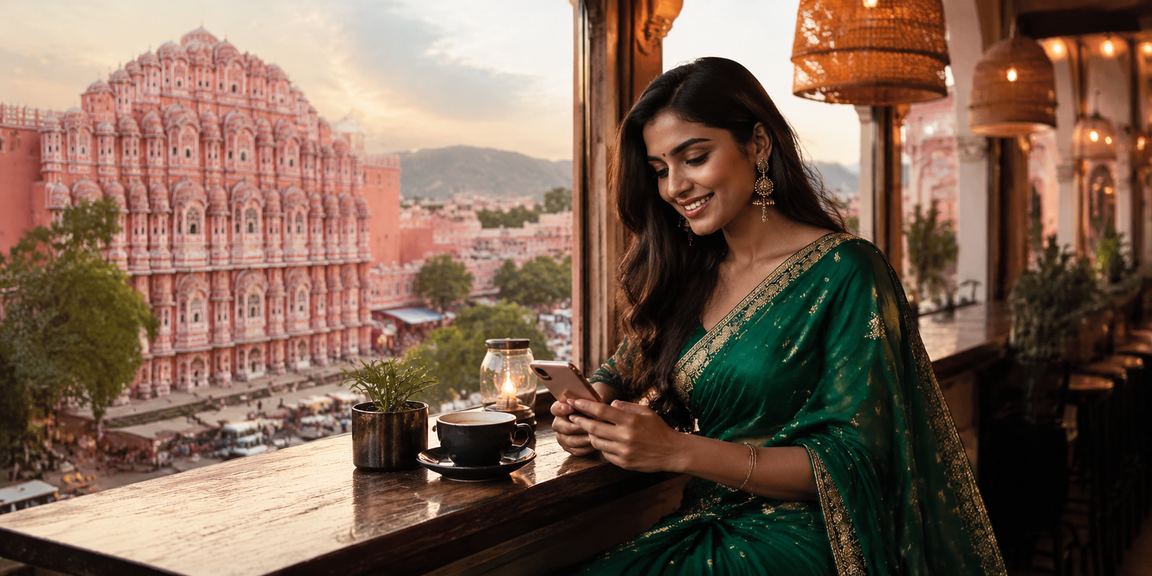 Mobile user enjoying casino games in Jaipur